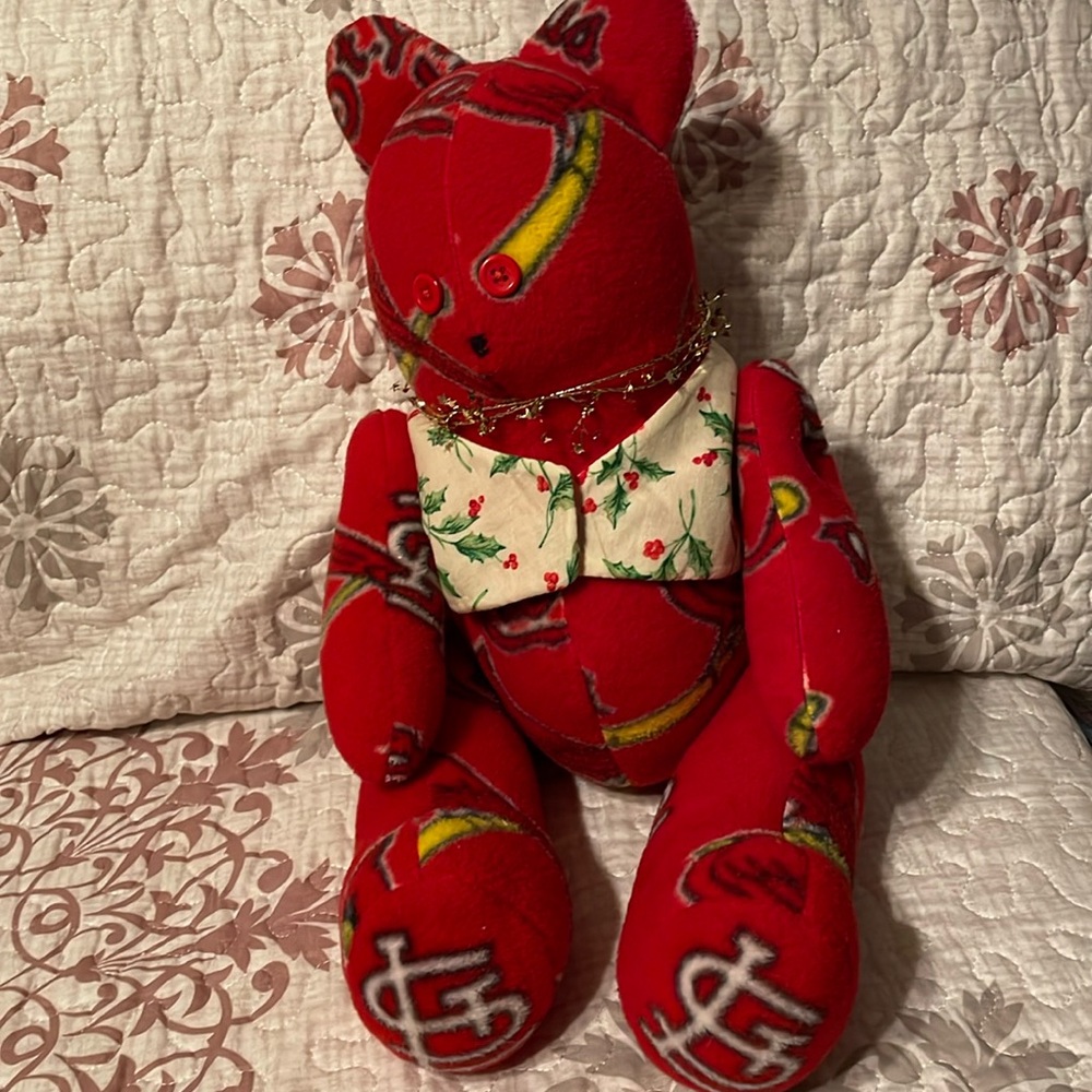 Handmade Teddy Bear 21 inches Teddy Bear Fabric Stuffed Animal One Of A Kind
